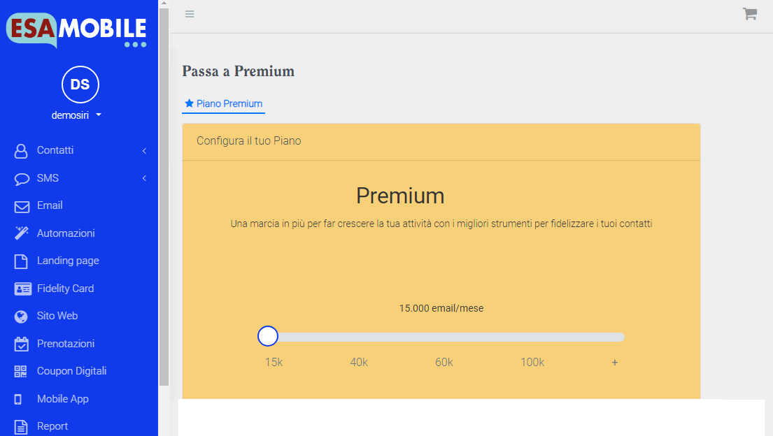 Acquista online il piano email più adatto a te